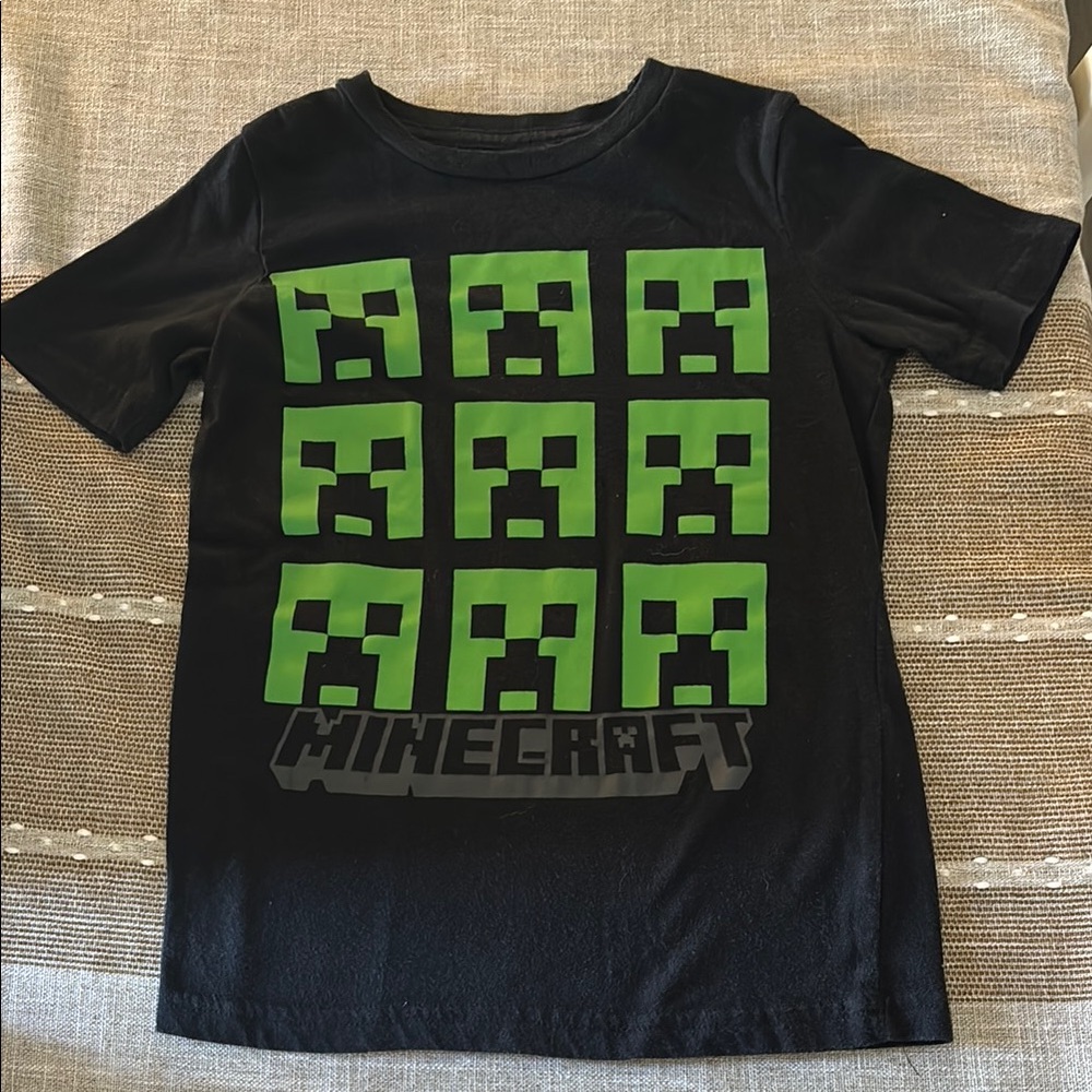 Kids Black and Green Creeper T-Shirt